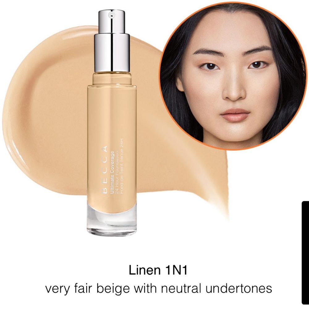 BECCA Linen 1N1 Ultimate Coverage 24hr Foundation $44 NIB 2